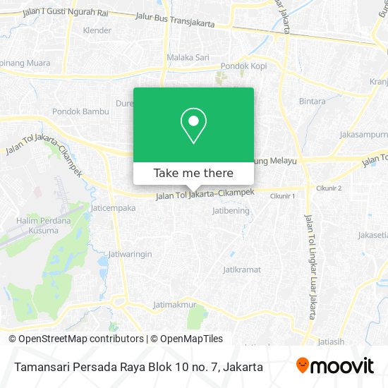 Tamansari Persada Raya Blok 10 no. 7 map