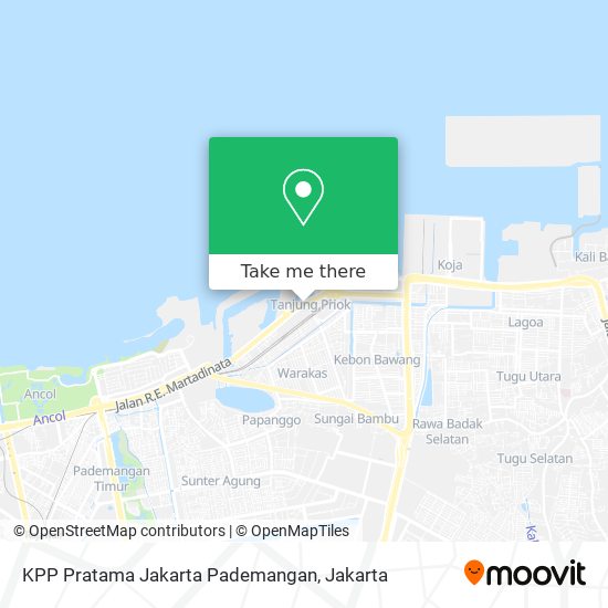 KPP Pratama Jakarta Pademangan map