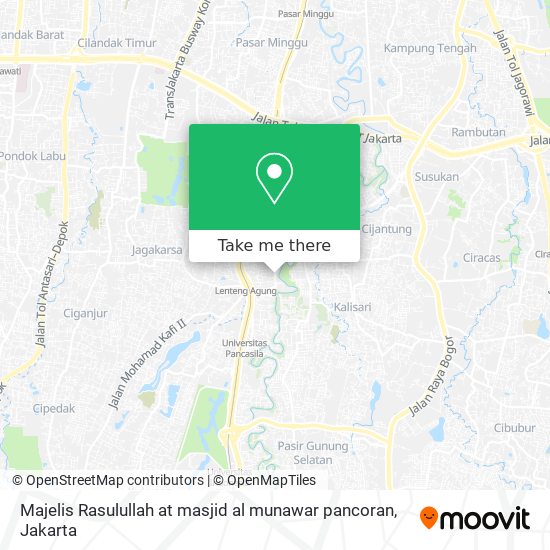 Majelis Rasulullah at masjid al munawar pancoran map