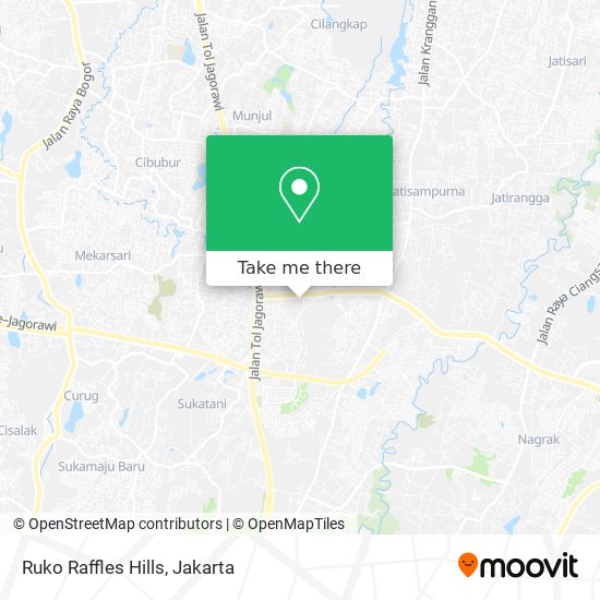 Ruko Raffles Hills map