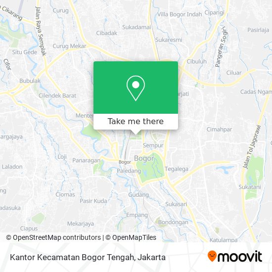 Kantor Kecamatan Bogor Tengah map