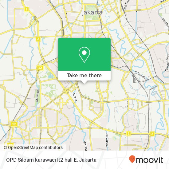 OPD Siloam karawaci lt2 hall E map