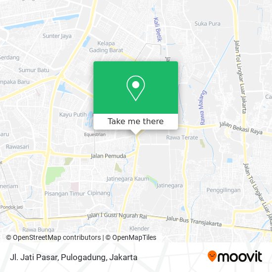 Jl. Jati Pasar, Pulogadung map