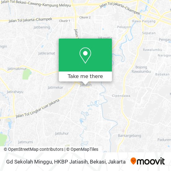 Gd Sekolah Minggu, HKBP Jatiasih, Bekasi map