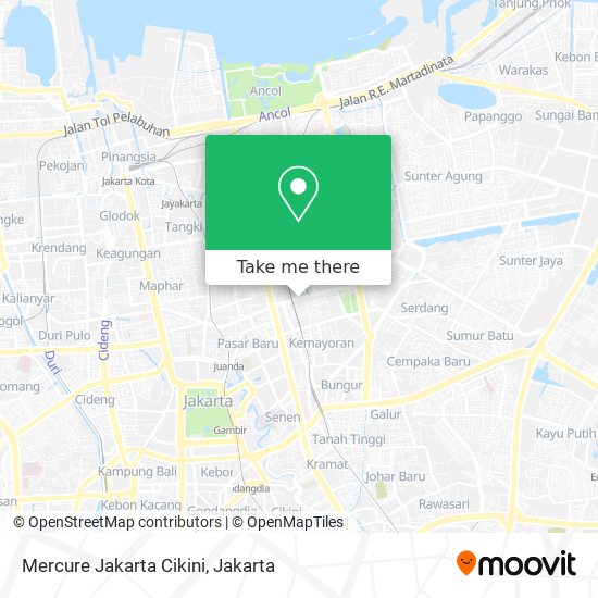 Mercure Jakarta Cikini map
