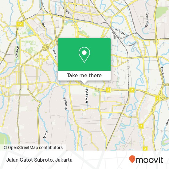 Jalan Gatot Subroto map