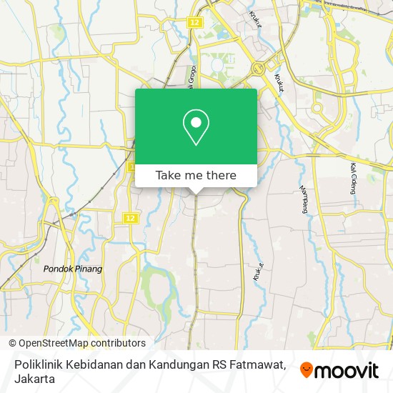 Poliklinik Kebidanan dan Kandungan RS Fatmawat map