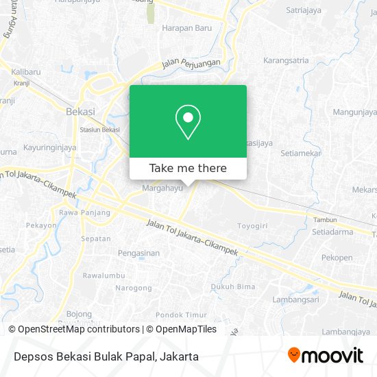 Depsos Bekasi Bulak Papal map