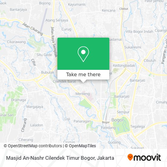 Masjid An-Nashr Cilendek Timur Bogor map