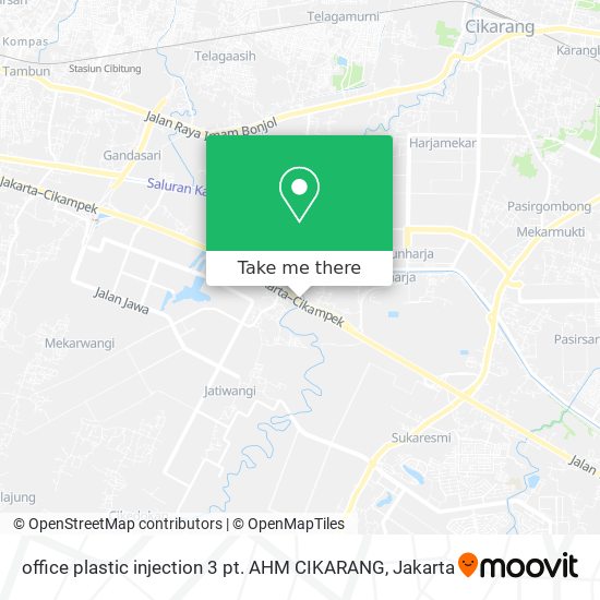 office plastic injection 3 pt. AHM CIKARANG map