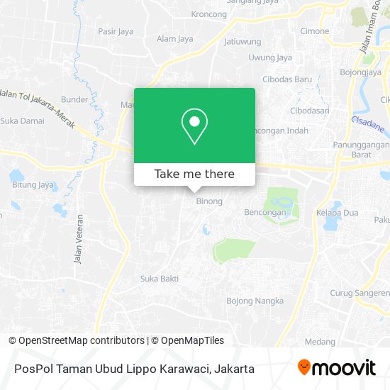 PosPol Taman Ubud Lippo Karawaci map