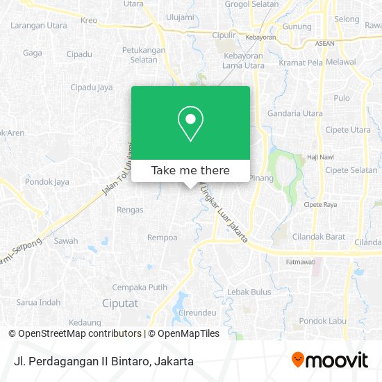 Jl. Perdagangan II Bintaro map