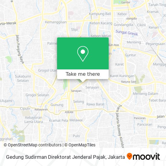 Gedung Sudirman Direktorat Jenderal Pajak map