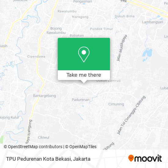 TPU Pedurenan Kota Bekasi map