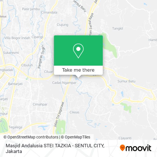 Masjid Andalusia STEI TAZKIA - SENTUL CITY map