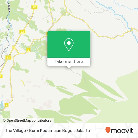 The Village - Bumi Kedamaian Bogor map