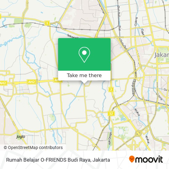 Rumah Belajar O-FRIENDS Budi Raya map