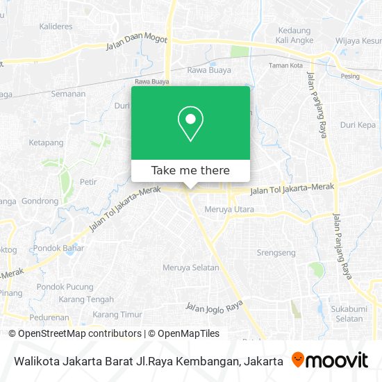 Walikota Jakarta Barat Jl.Raya Kembangan map