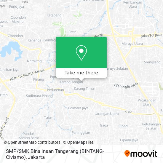 SMP / SMK Bina Insan Tangerang (BINTANG-Civismo) map