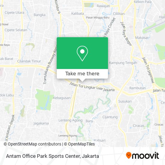 Antam Office Park Sports Center map