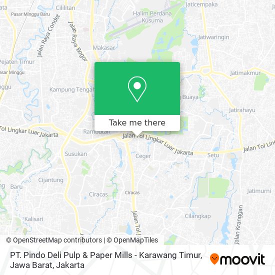 PT. Pindo Deli Pulp & Paper Mills - Karawang Timur, Jawa Barat map