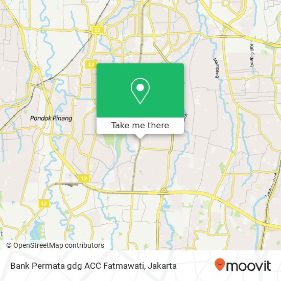 Bank Permata gdg ACC Fatmawati map