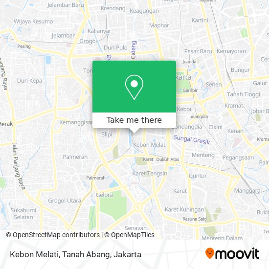 Kebon Melati, Tanah Abang map