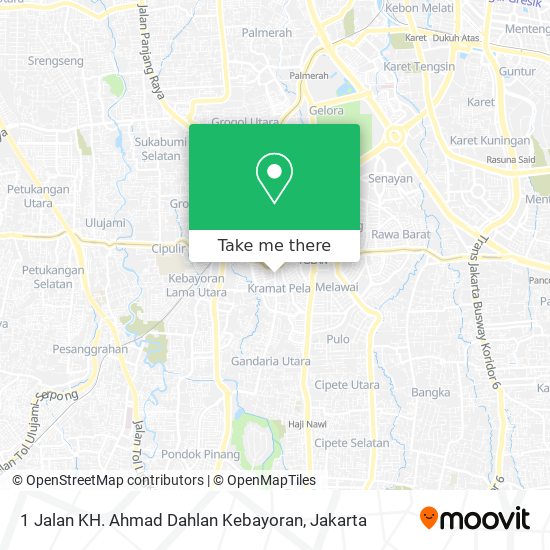 1 Jalan KH. Ahmad Dahlan Kebayoran map