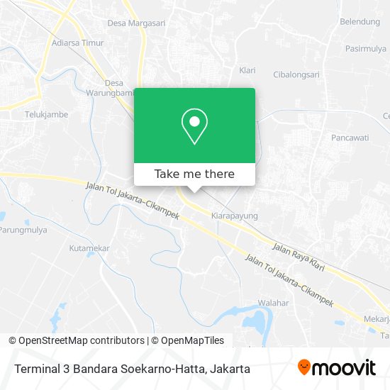 Terminal 3 Bandara Soekarno-Hatta map