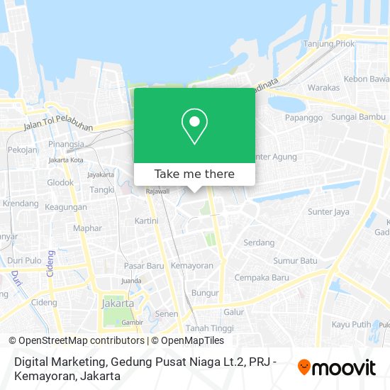 Digital Marketing, Gedung Pusat Niaga Lt.2, PRJ - Kemayoran map