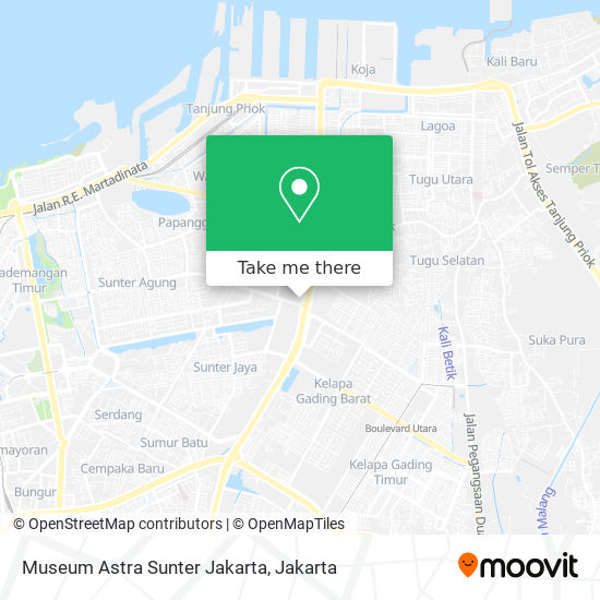 Museum Astra Sunter Jakarta map
