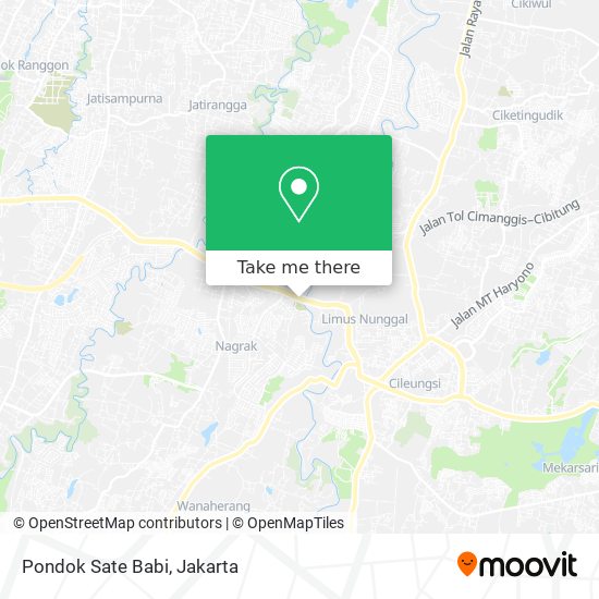 Pondok Sate Babi map