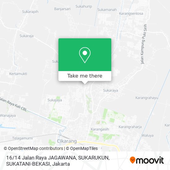 16 / 14 Jalan Raya JAGAWANA, SUKARUKUN, SUKATANI-BEKASI map