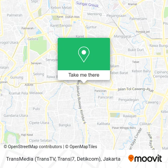 TransMedia (TransTV, Trans|7, Detikcom) map