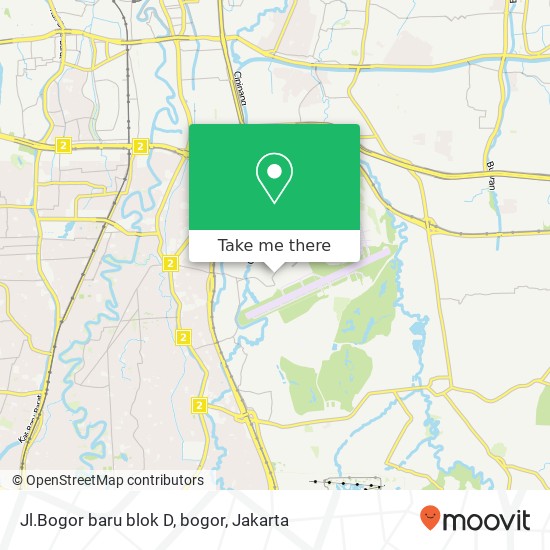 Jl.Bogor baru blok D, bogor map