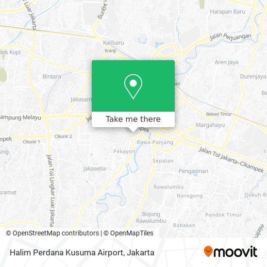 Halim Perdana Kusuma Airport map