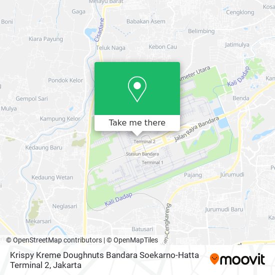 Krispy Kreme Doughnuts Bandara Soekarno-Hatta Terminal 2 map
