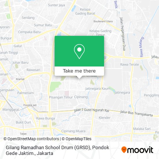 Gilang Ramadhan School Drum (GRSD), Pondok Gede Jaktim. map