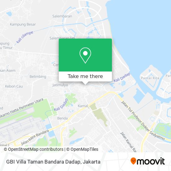 GBI Villa Taman Bandara Dadap map