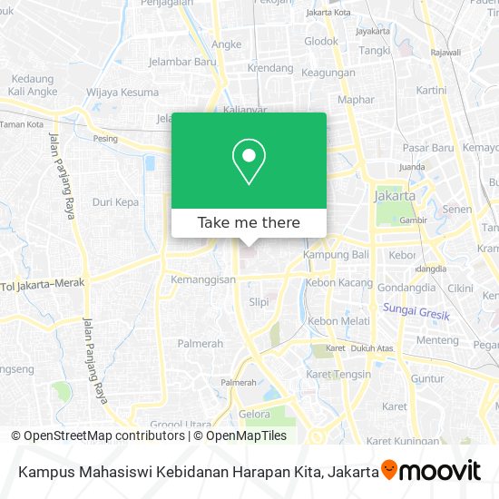 Kampus Mahasiswi Kebidanan Harapan Kita map