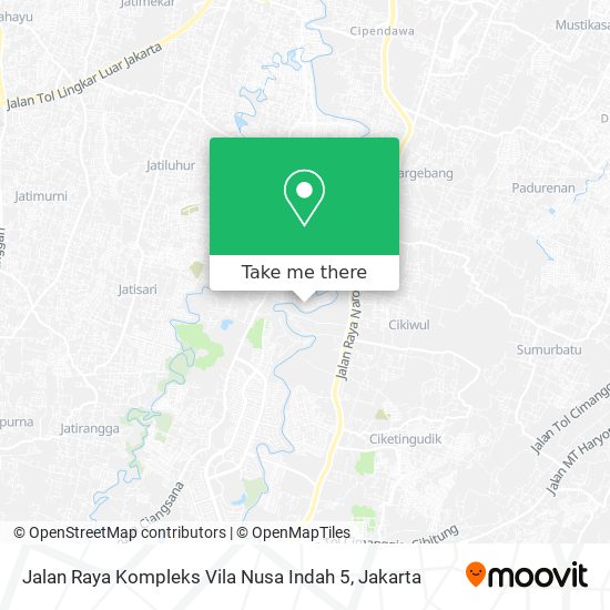 Jalan Raya Kompleks Vila Nusa Indah 5 map