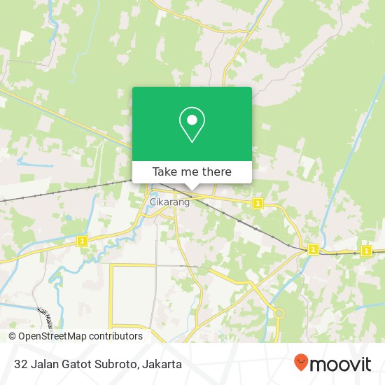 32 Jalan Gatot Subroto map