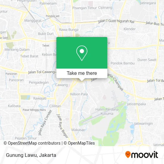 Gunung Lawu map
