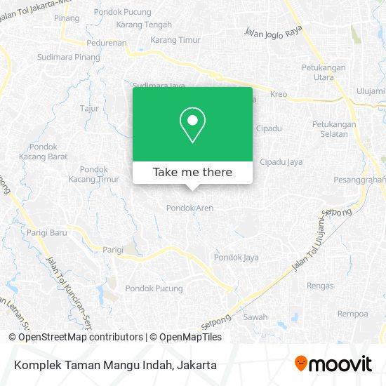 Komplek Taman Mangu Indah map