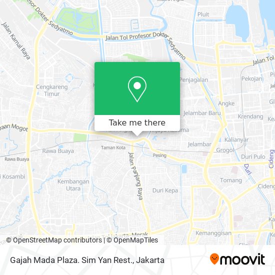 Gajah Mada Plaza. Sim Yan Rest. map