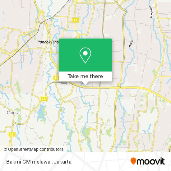 Bakmi GM melawai map