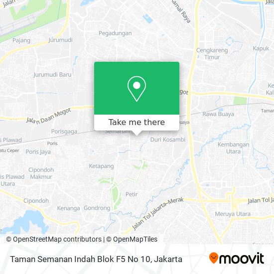 Taman Semanan Indah Blok F5 No 10 map