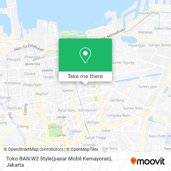 Toko BAN W2 Style(pasar Mobil Kemayoran) map