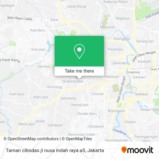 Taman cibodas jl nusa indah raya a5 map