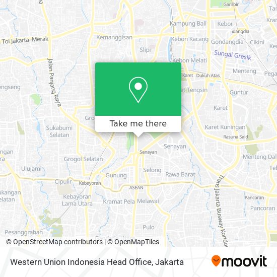 Western Union Indonesia Head Office map